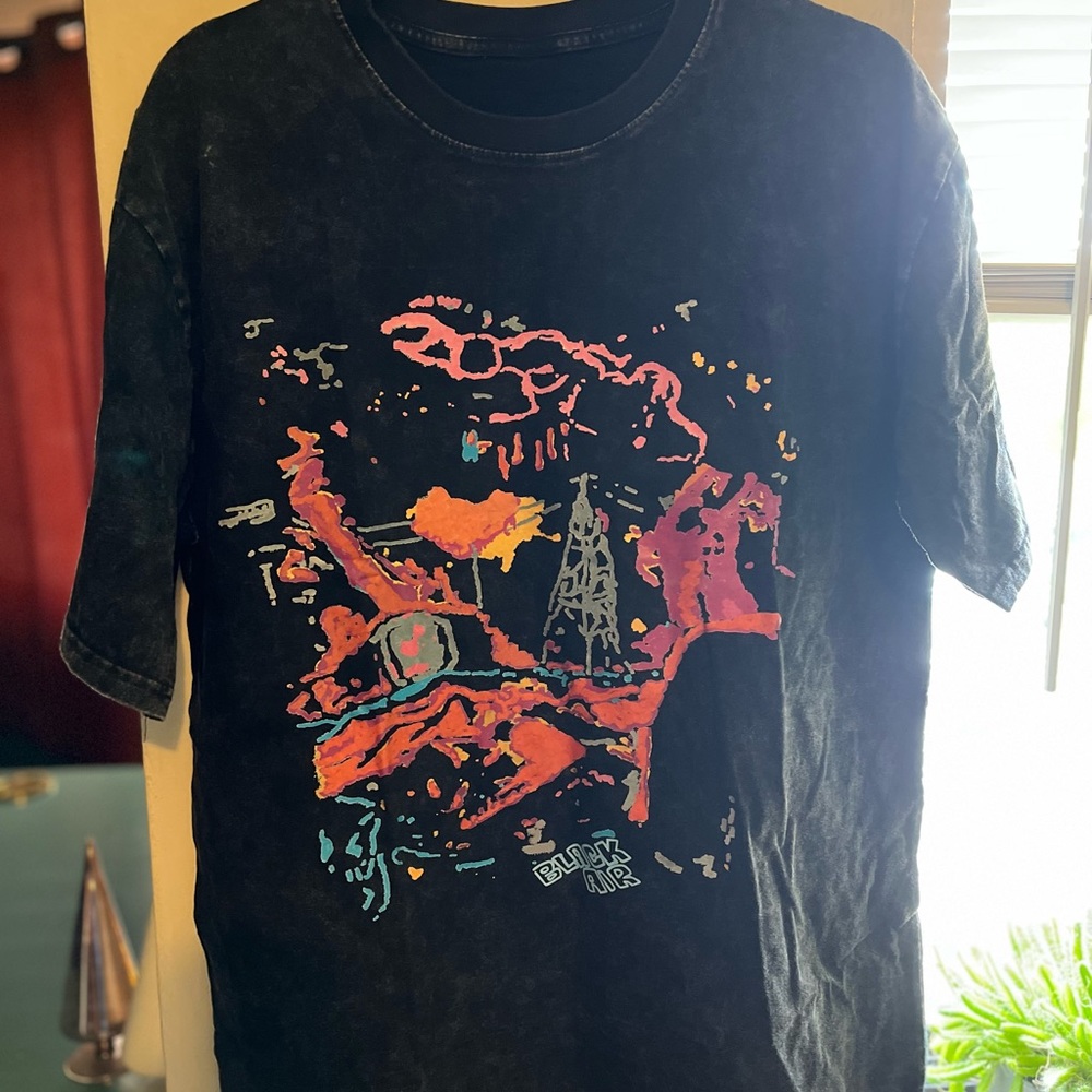Washed Effect Printed T-Shirt